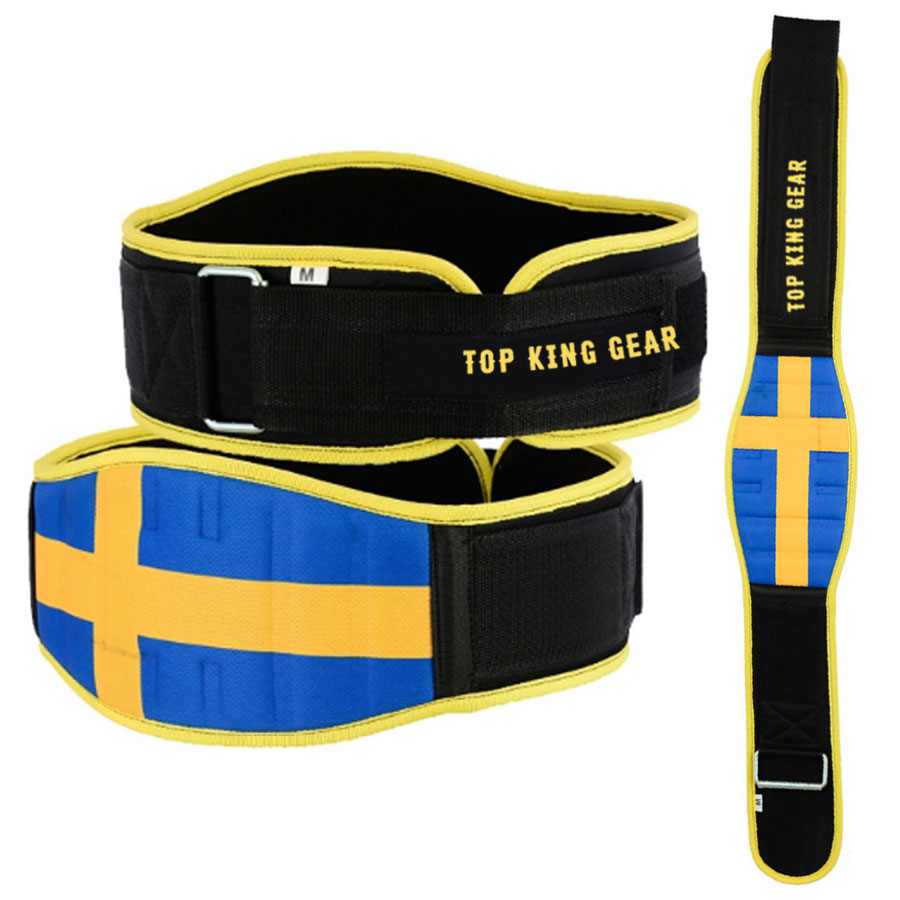 Sweden Flagged Weight Lifting Training Belt. 