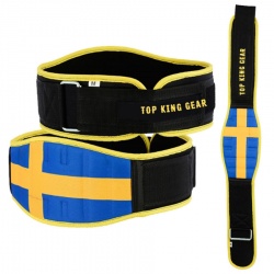 Sweden Flagged Weight Lifting Training Belt. 