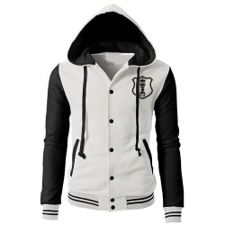 Women Hoodie Style Baseball Varsity Jacket