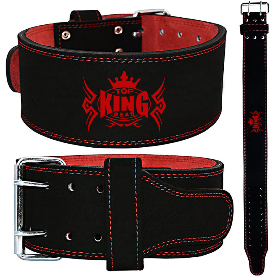 4-inch Leather PowerLifting Belt;-