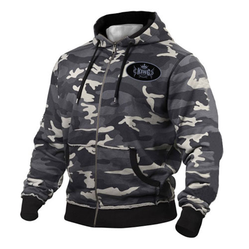 Camouflage Fleece Zip up Hoodie