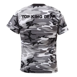 100% Cotton Grey Camouflage T Shirt;-