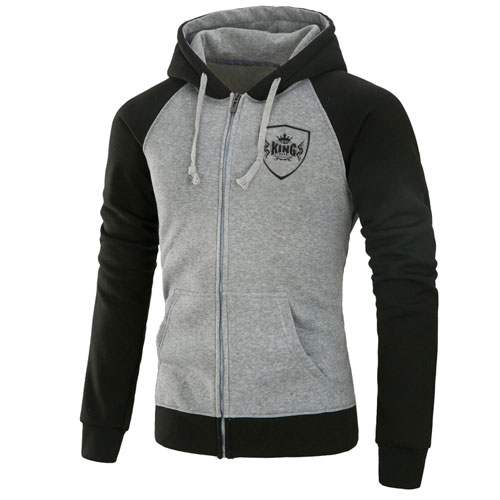 NEW RAGLAN SLEEVE FLEECE HOODIE;-