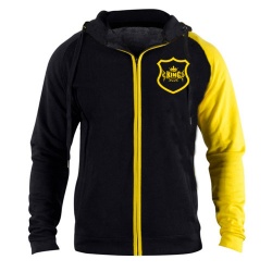 NEW TOP KING GEAR DESIGN CONTRAST RAGLAN SLEEVE HOODIE