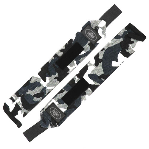 Grey Camo Printed Weight Lifting Wrist Wrap