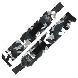 Grey Camo Printed Weight Lifting Wrist Wrap