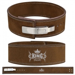  4 inch Lever Powerlifting Leather Gym Belt:-