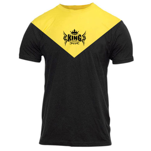 New TopKingGear Cotton Contrast V-Cut Panels T Shirt