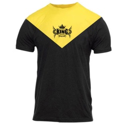 New TopKingGear Cotton Contrast V-Cut Panels T Shirt