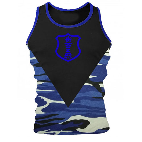  New TopKingGear V Cut Camouflage Gym Tank Top;-