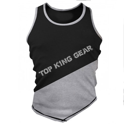 New TopKingGear Design Cross Cut Stringer/ Tank Top;-