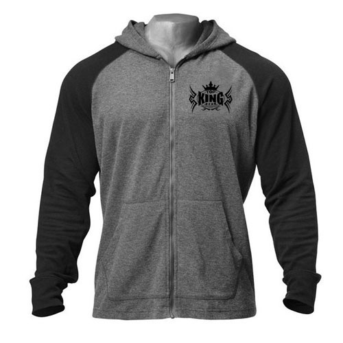 Men Raglan Design Zip-Up Hoodie:-