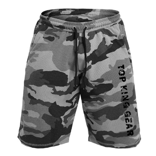 Sublimation Grey Camouflage Mesh Shorts;.