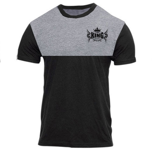 New TopKingGear Men Cotton Contrast Panels T Shirt:-