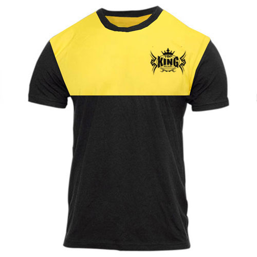 New TopKingGear Men Cotton Contrast Panels T Shirt:-