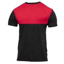 New TopKingGear Men Cotton Contrast Panels T Shirt:-