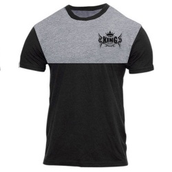 New TopKingGear Men Cotton Contrast Panels T Shirt:-