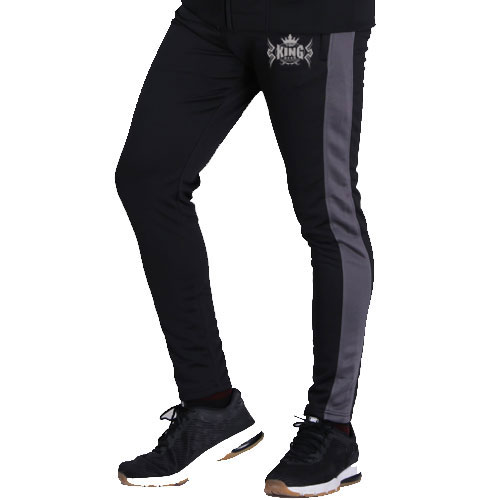 Raglan Quick Dry Poly Tracksuit - Black/Dark Grey