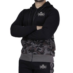 Black/Dark Camo Panel Tracksuit:- 