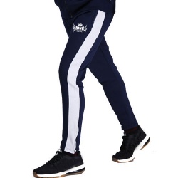 Navy Blue Panel Tracksuit:-