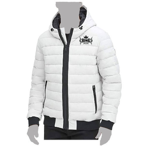 Men Quilted Hooded Bomber Jacket:-