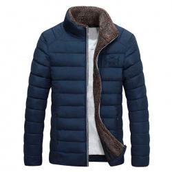 Men Stand Collar Bomber Jacket:-
