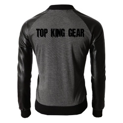Mens Zip-up Baseball Varsity Bomber Jacket:-