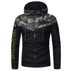  NEW TOPKINGGEAR CAMOUFLAGE PANELS MEN HOODIE:-