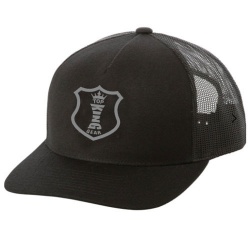 CURVED BRIM TRUCKER HAT:-