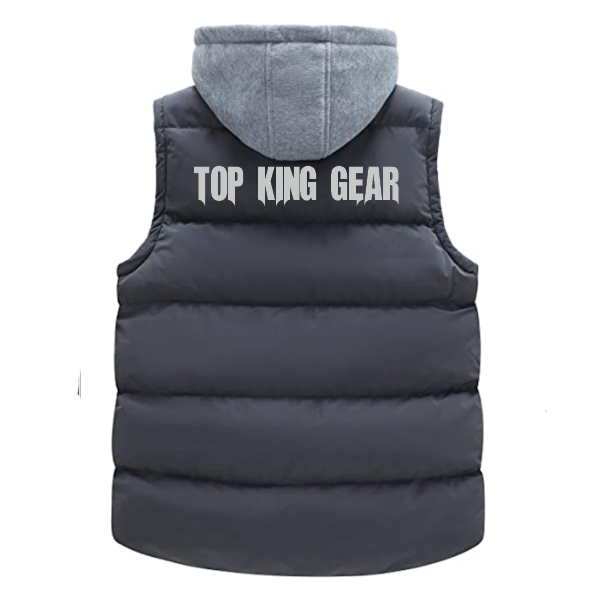 Men Quilted Winter Vest Puffer Jacket:-