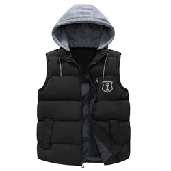 Men Quilted Winter Vest Puffer Jacket:-