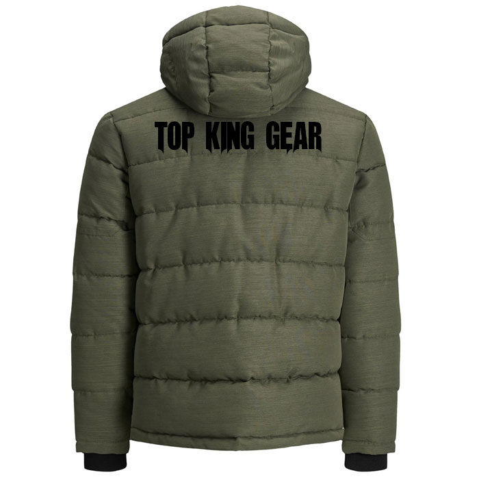 MEN HOODED PUFFER JACKET:-