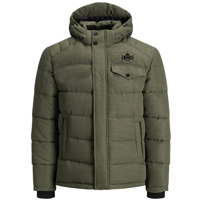 MEN HOODED PUFFER JACKET:-