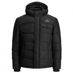 MEN HOODED PUFFER JACKET:-