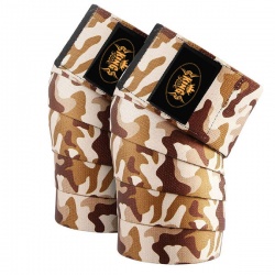 WEIGHT LIFTING CAMO KNEE WRAPS