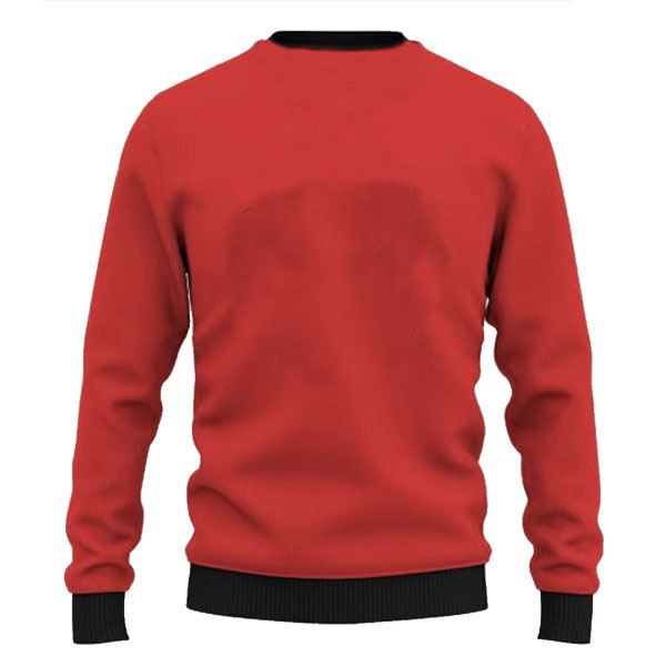 MEN CONTRAST COLOR RIB SWEATSHIRTS