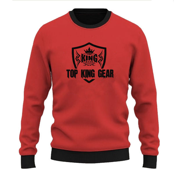 MEN CONTRAST COLOR RIB SWEATSHIRTS