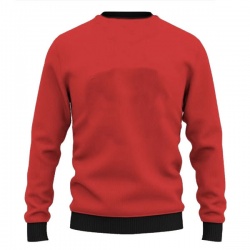 MEN CONTRAST COLOR RIB SWEATSHIRTS