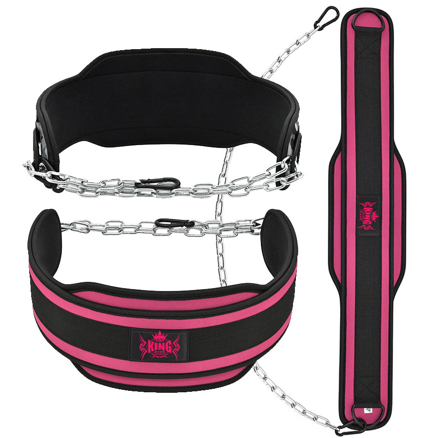 Weightlifting Training Neoprene Dipping Belt With Chain:-