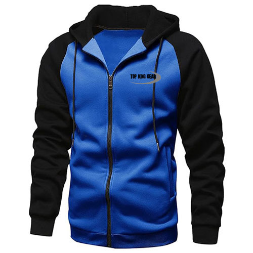 RAGLAN SLEEVES ZIP HOODIE:-