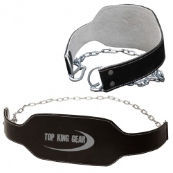  Suede leather Gym Dip Belts With Chain:-
