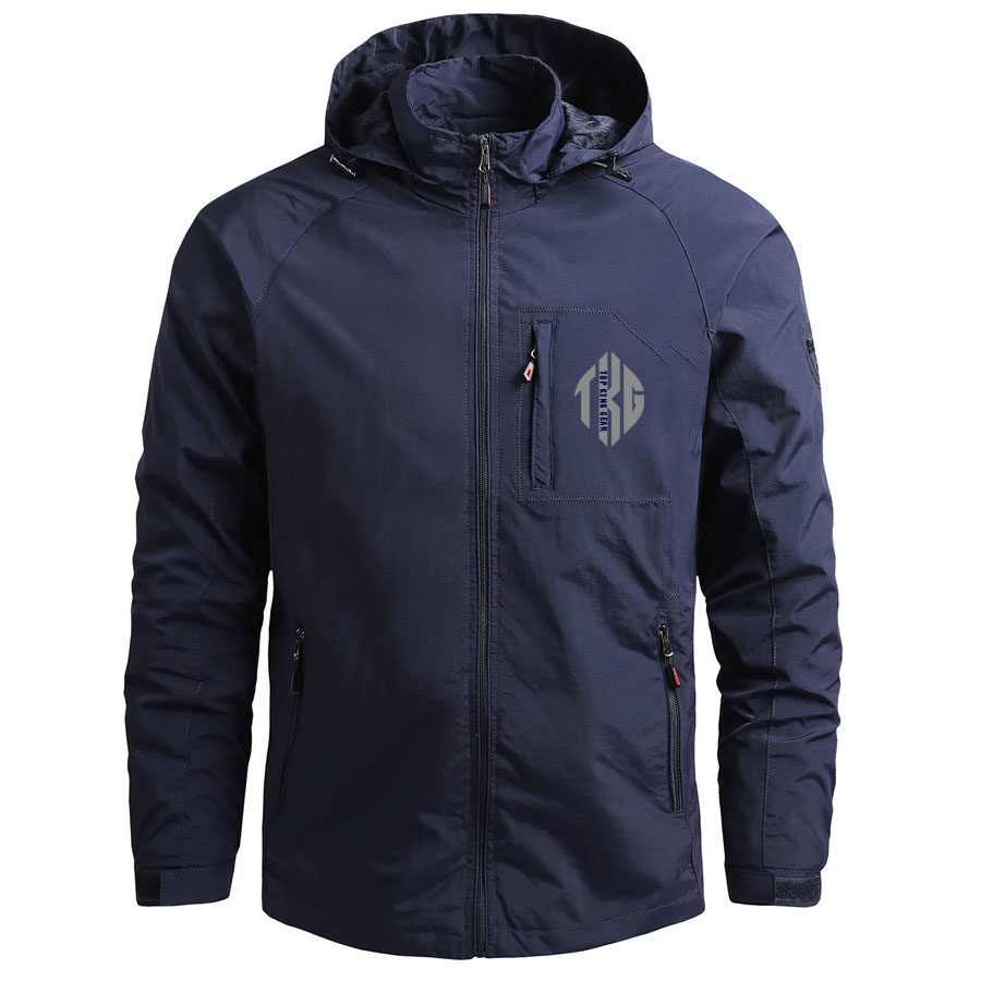 Men Windbreaker Hooded Jackets:-