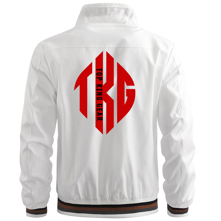 Men Lightweight Bomber Jacket Zip Up with Pockets:-
