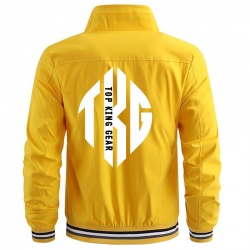 Men Lightweight Bomber Jacket Zip Up with Pockets:-