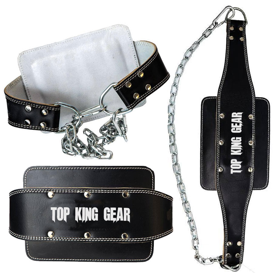 Leather Dipping Belt With Chain:-