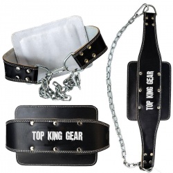 Leather Dipping Belt With Chain:-