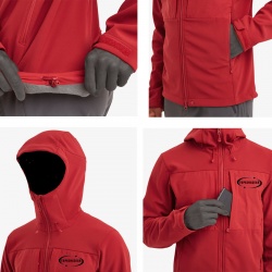  Men's Windjammer Hooded Softshell Jacket:-