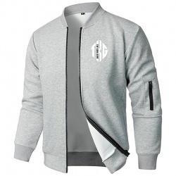 Casual Fleece Varsity Bomber Jackets:-