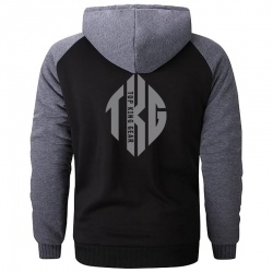 Full Zip Up Thick Sherpa Lined Hooded Jacket:-