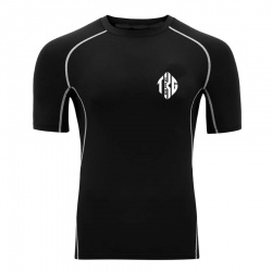 Men Short Sleeve Compression Gym Shirts:-